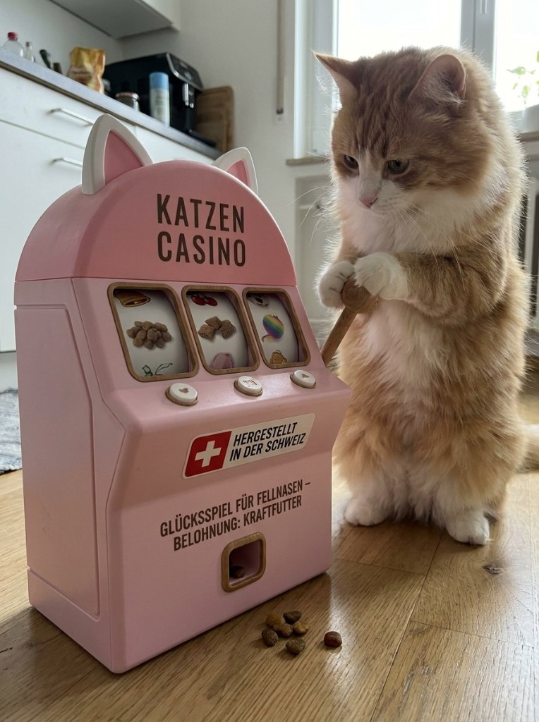 Katzen Casino Rosé Alpin bei einer Kundin zuhause